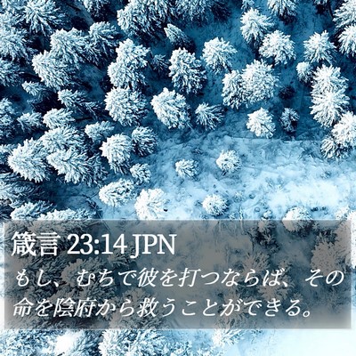 箴言 23:14 JPN Bible Verse Image