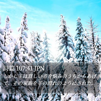 詩篇 107:41 JPN Bible Verse Image