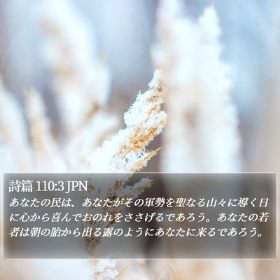 詩篇 110:3 JPN Bible Verse Image