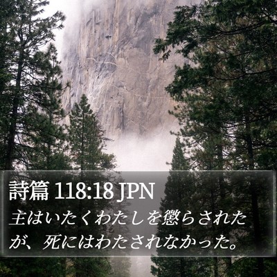 詩篇 118:18 JPN Bible Verse Image