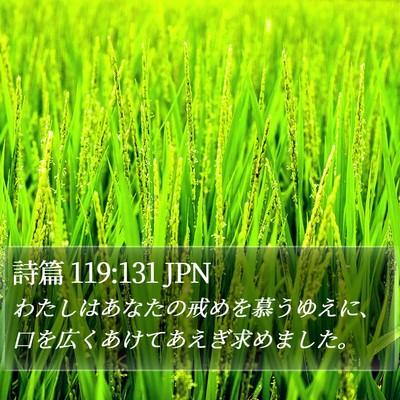 詩篇 119:131 JPN Bible Verse Image