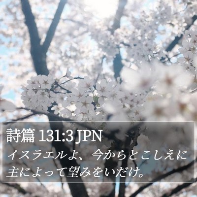 詩篇 131:3 JPN Bible Verse Image