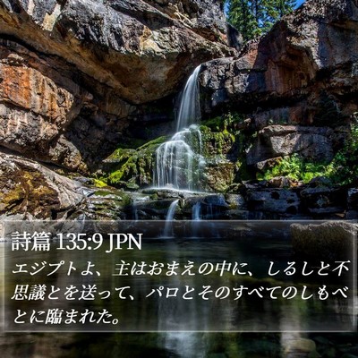詩篇 135:9 JPN Bible Verse Image