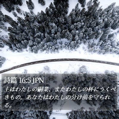 詩篇 16:5 JPN Bible Verse Image