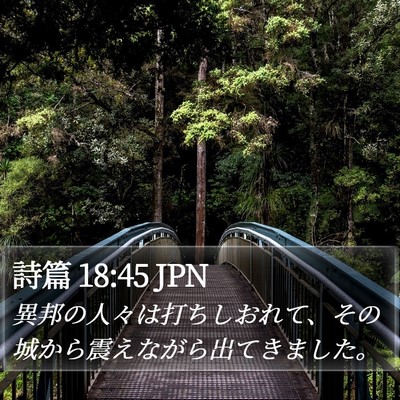 詩篇 18:45 JPN Bible Verse Image