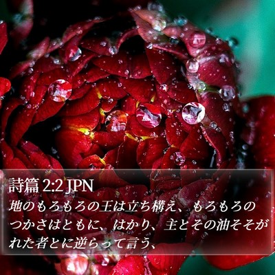 詩篇 2:2 JPN Bible Verse Image