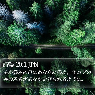 詩篇 20:1 JPN Bible Verse Image