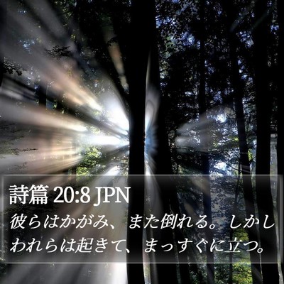 詩篇 20:8 JPN Bible Verse Image
