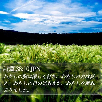詩篇 38:10 JPN Bible Verse Image