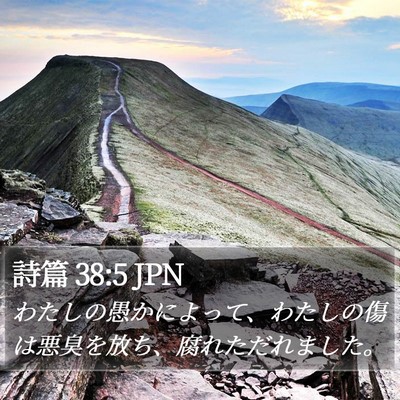 詩篇 38:5 JPN Bible Verse Image