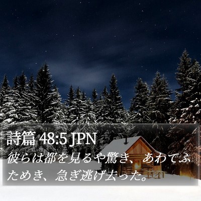 詩篇 48:5 JPN Bible Verse Image
