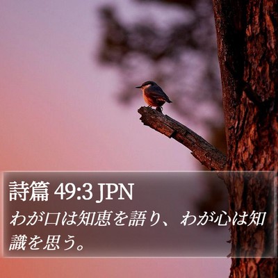 詩篇 49:3 JPN Bible Verse Image