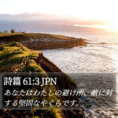 詩篇 61:3 JPN Bible Verse Image