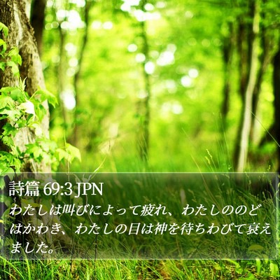詩篇 69:3 JPN Bible Verse Image