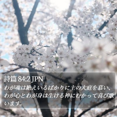 詩篇 84:2 JPN Bible Verse Image