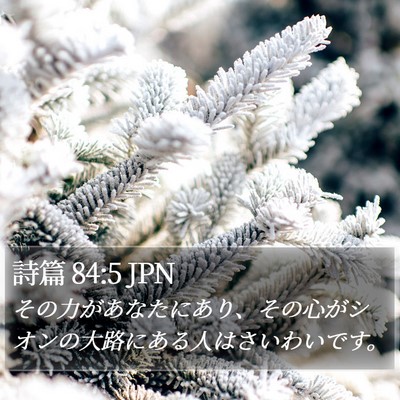 詩篇 84:5 JPN Bible Verse Image