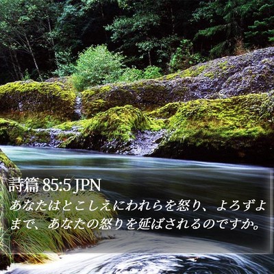 詩篇 85:5 JPN Bible Verse Image