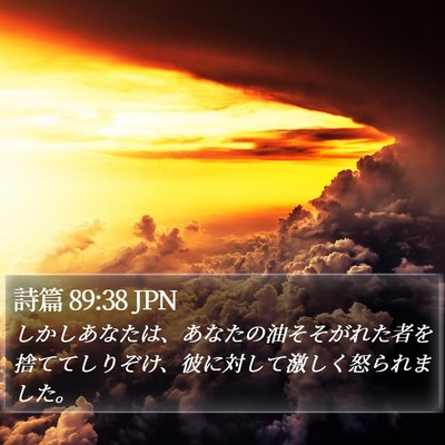 詩篇 89:38 JPN Bible Verse Image