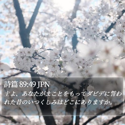 詩篇 89:49 JPN Bible Verse Image