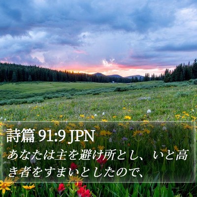 詩篇 91:9 JPN Bible Verse Image