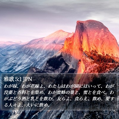 雅歌 5:1 JPN Bible Verse Image
