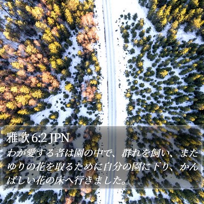 雅歌 6:2 JPN Bible Verse Image