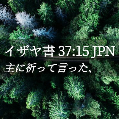 Picture 02 - イザヤ書 37:15 JPN - 主に祈って言った、 - Bible Verse Picture