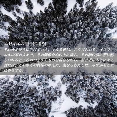 Picture 02 - エゼキエル書 14:4 JPN - それゆえ彼らに告げて言え、主なる - Bible Verse Picture