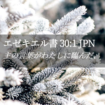 Picture 02 - エゼキエル書 30:1 JPN - 主の言葉がわたしに臨んだ、 - Bible Verse Picture