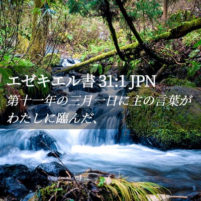 Picture 02 - エゼキエル書 31:1 JPN - 第十一年の三月一日に主の言葉がわ - Bible Verse Picture