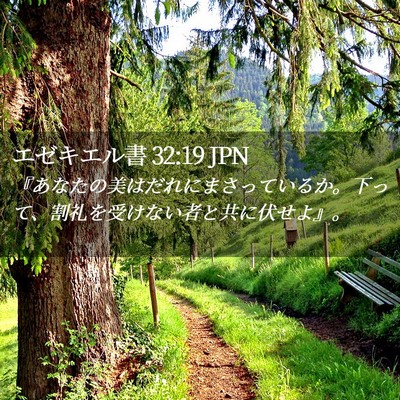 Picture 02 - エゼキエル書 32:19 JPN - 『あなたの美はだれにまさっている - Bible Verse Picture
