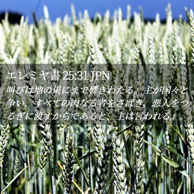 Picture 02 - エレミヤ書 25:31 JPN - 叫びは地の果にまで響きわたる。主 - Bible Verse Picture