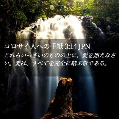 Picture 02 - コロサイ人への手紙 3:14 JPN - これらいっさいのものの上に、愛を - Bible Verse Picture