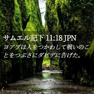Picture 02 - サムエル記下 11:18 JPN - ヨアブは人をつかわして戦いのこと - Bible Verse Picture