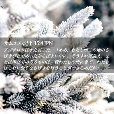 Picture 02 - サムエル記下 15:4 JPN - アブサロムはまた言った、「ああ、 - Bible Verse Picture