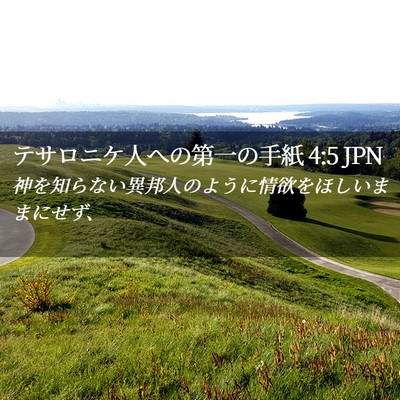 Picture 02 - テサロニケ人への第一の手紙 4:5 JPN - 神を知らない異邦人のように情欲を - Bible Verse Picture