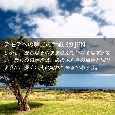 Picture 02 - テモテヘの第二の手紙 3:9 JPN - しかし、彼らはそのまま進んでいけ - Bible Verse Picture