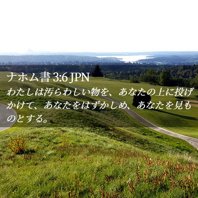 Picture 02 - ナホム書 3:6 JPN - わたしは汚らわしい物を、あなたの - Bible Verse Picture
