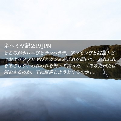 Picture 02 - ネヘミヤ記 2:19 JPN - ところがホロニびとサンバラテ、ア - Bible Verse Picture