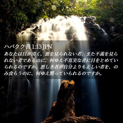 Picture 02 - ハバクク書 1:13 JPN - あなたは目が清く、悪を見られない - Bible Verse Picture