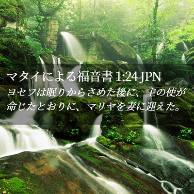 Picture 02 - マタイによる福音書 1:24 JPN - ヨセフは眠りからさめた後に、主の - Bible Verse Picture