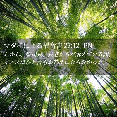 Picture 02 - マタイによる福音書 27:12 JPN - しかし、祭司長、長老たちが訴えて - Bible Verse Picture