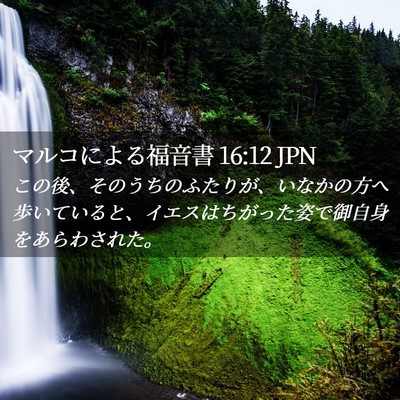 Picture 02 - マルコによる福音書 16:12 JPN - この後、そのうちのふたりが、いな - Bible Verse Picture