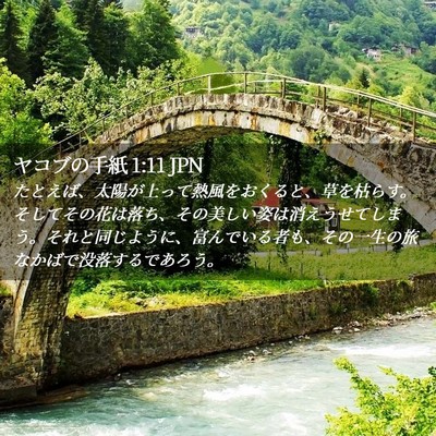 Picture 02 - ヤコブの手紙 1:11 JPN - たとえば、太陽が上って熱風をおく - Bible Verse Picture