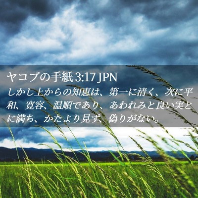 Picture 02 - ヤコブの手紙 3:17 JPN - しかし上からの知恵は、第一に清く - Bible Verse Picture