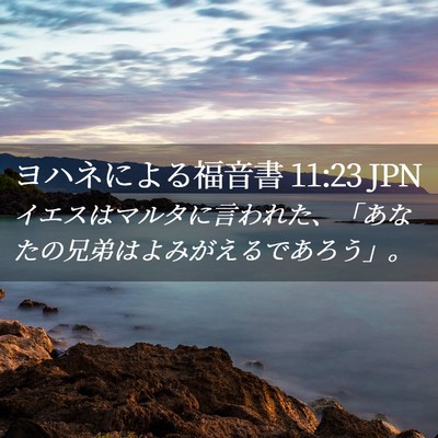 Picture 02 - ヨハネによる福音書 11:23 JPN - イエスはマルタに言われた、「あな - Bible Verse Picture
