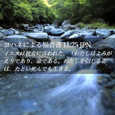 Picture 02 - ヨハネによる福音書 11:25 JPN - イエスは彼女に言われた、「わたし - Bible Verse Picture