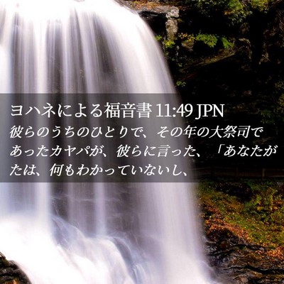 Picture 02 - ヨハネによる福音書 11:49 JPN - 彼らのうちのひとりで、その年の大 - Bible Verse Picture