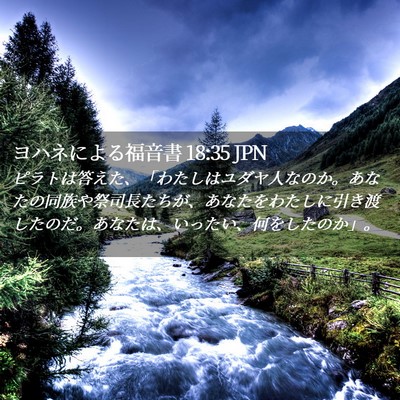 Picture 02 - ヨハネによる福音書 18:35 JPN - ピラトは答えた、「わたしはユダヤ - Bible Verse Picture