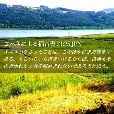 Picture 02 - ヨハネによる福音書 21:25 JPN - イエスのなさったことは、このほか - Bible Verse Picture